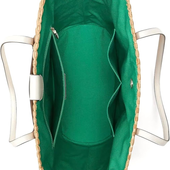 Kate Spade Garden Bouquet Embroidered Straw Tote - Picture 4 of 12